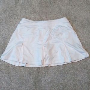 Pure White ruffled skort